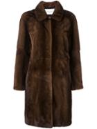 Sprung Frères 'beline' Mink Fur Coat, Women's, Size: Small, Brown, Silk/mink Fur