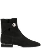 Tod's Side Button Ankle Boots - Black