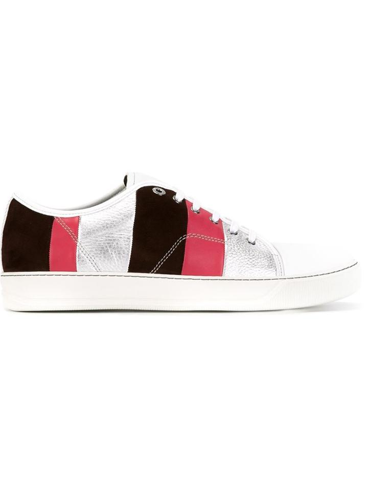 Lanvin Striped Sneakers