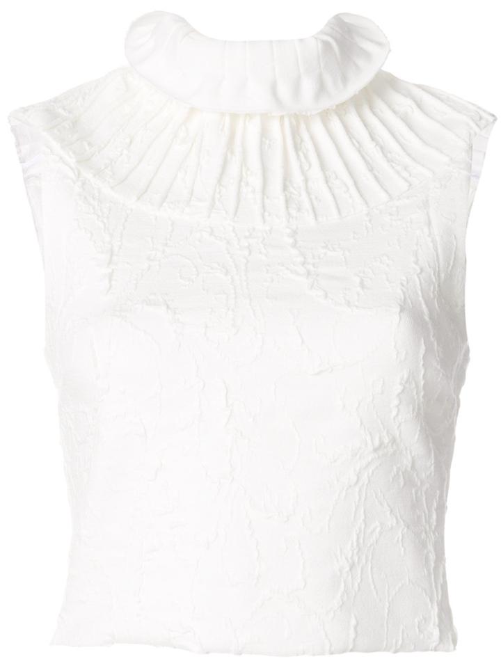Maticevski Textured Pleated Blouse - White