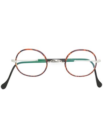 Gouverneur Audigier Round-frame Glasses - Black