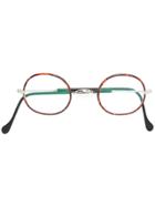 Gouverneur Audigier Round-frame Glasses - Black