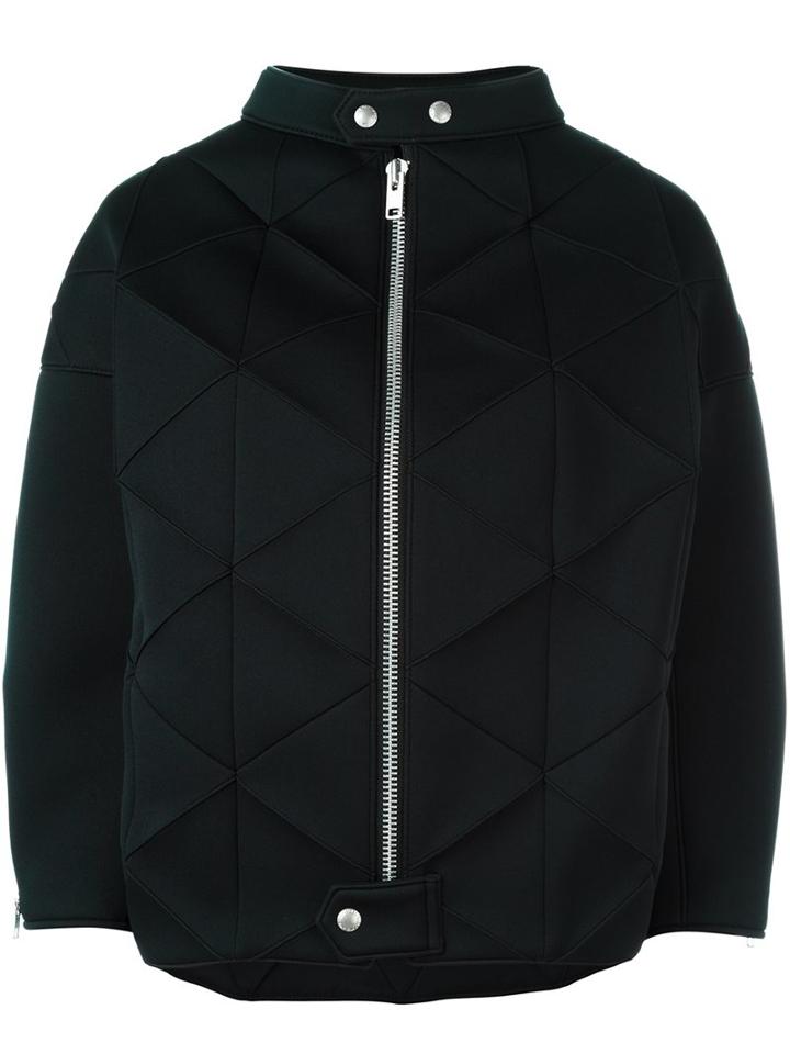 Junya Watanabe Comme Des Garçons Panelled Scuba Jacket, Women's, Size: Small, Black, Nylon/polyester