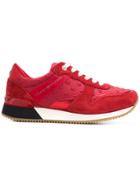 Tommy Hilfiger Star Embossed Sneakers - Red
