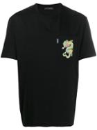Versace Embroidered Dragon T-shirt - Black