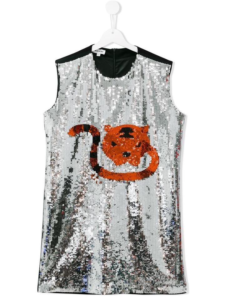 Au Jour Le Jour Kids Sequinned Dress, Girl's, Size: 14 Yrs, Black