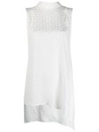 P.a.r.o.s.h. Star Print Sleeveless Blouse - White