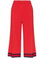 Gucci Stripe-trimmed Culottes - Red