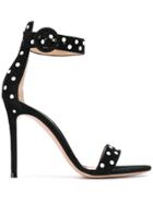 Gianvito Rossi Pearl Embellished Stiletto Sandals - Black