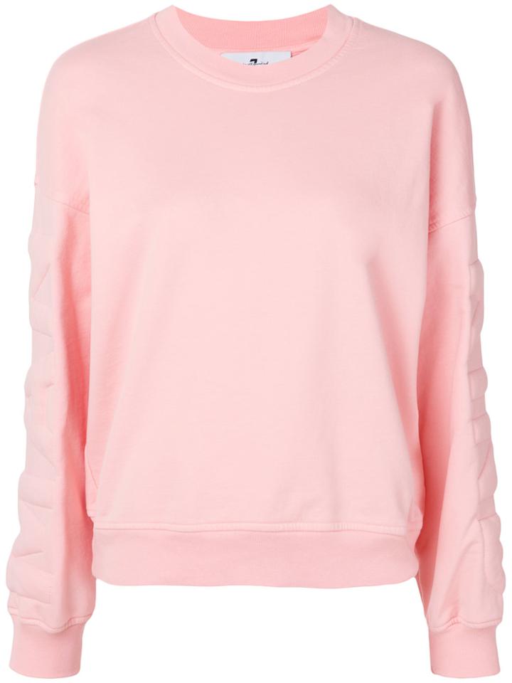 7 For All Mankind Logo Sweatshirt - Pink & Purple