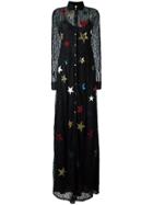 Alcoolique Patched Lace Dress - Black