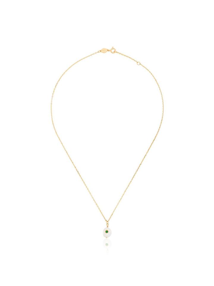 Anni Lu Gold Plated Pearl And Crystal Necklace - White