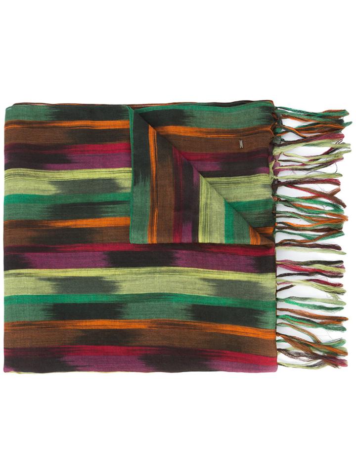 Saint Laurent Abstract Pattern Scarf - Multicolour