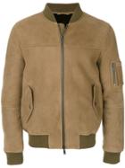 Desa 1972 Zipped Bomber Jacket - Brown