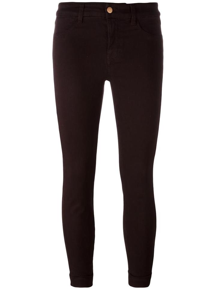 J Brand Skinny Cropped Jeans, Women's, Size: 27, Brown, Lyocell/cotton/spandex/elastane