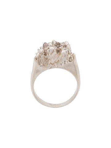 Niza Huang Under Earth Cocktail Ring - Silver