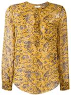 Isabel Marant Étoile 'boden' Chiffon Blouse, Women's, Size: 36, Yellow/orange, Silk