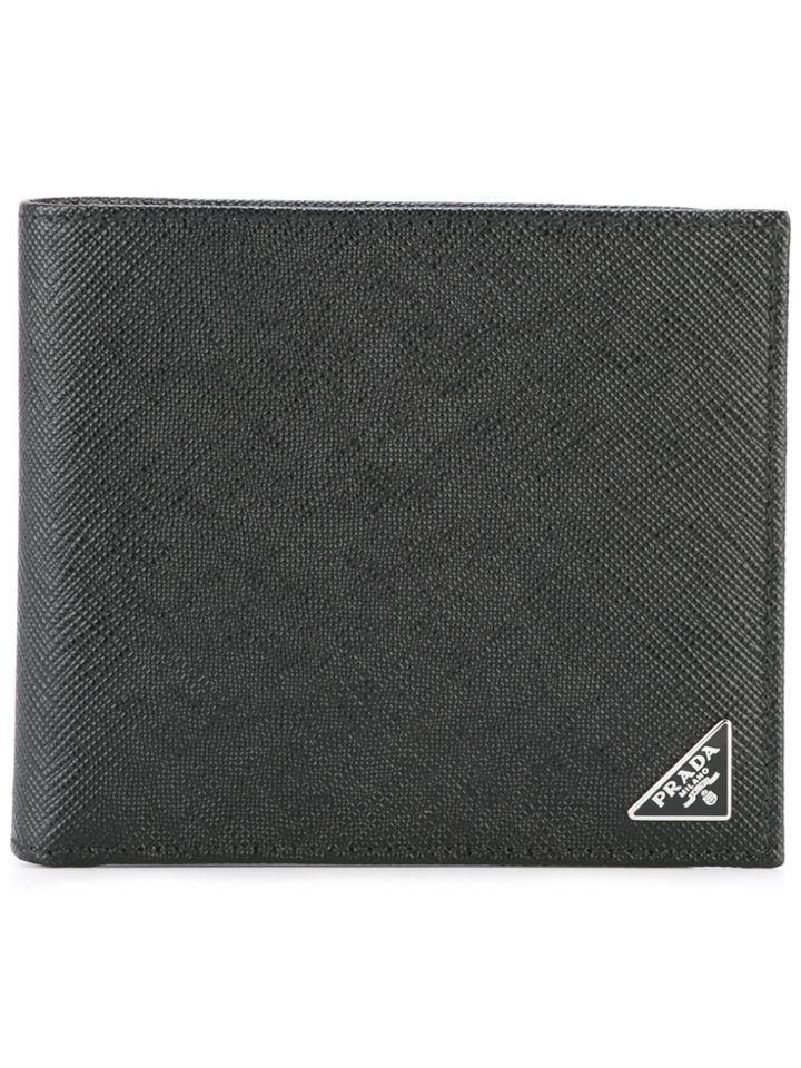 Prada Saffiano Leather Bifold Wallet - Black