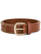 Liu Jo Studded Stars Belt - Brown