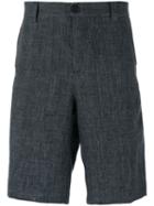 Brunello Cucinelli Tailored Shorts, Men's, Size: 48, Grey, Linen/flax/cotton