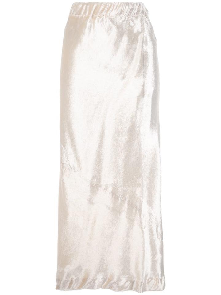 G.v.g.v. Bias Pencil Skirt - White