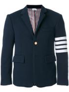 Thom Browne Classic 4-bar Sport Coat With 4-bar In Loopback Jersey -