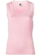 M Missoni Sleeveless Knitted Top - Pink