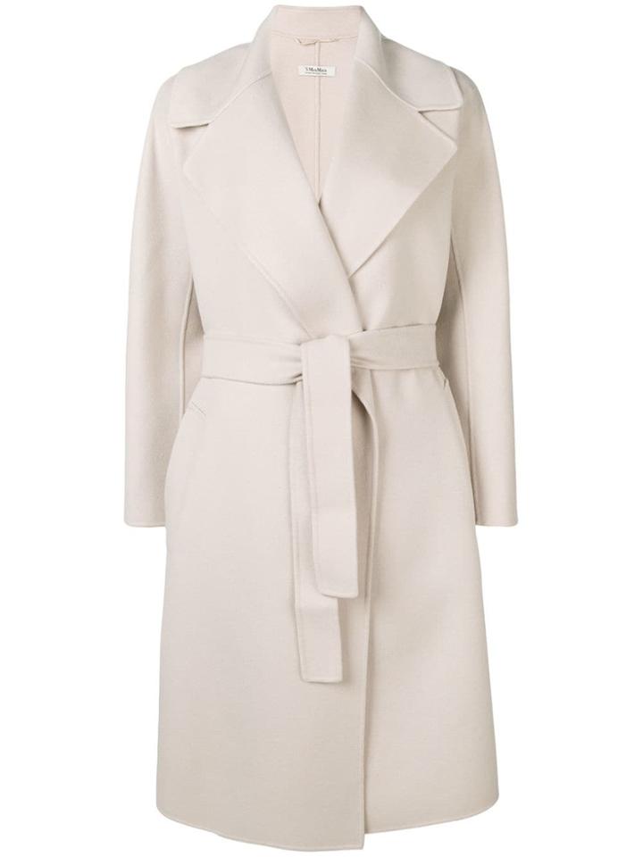 's Max Mara Classic Wrap-around Coat - Neutrals