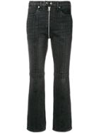 Rag & Bone /jean Zipper Detail Flared Jeans - Black