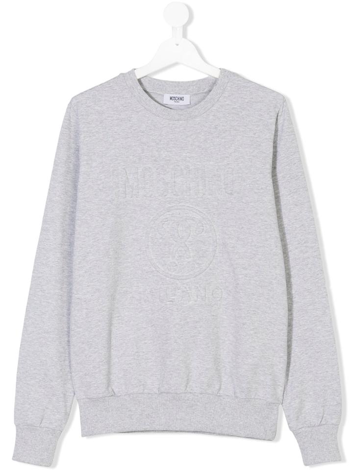 Moschino Kids Logo Question Mark Sweatshirt - Grey