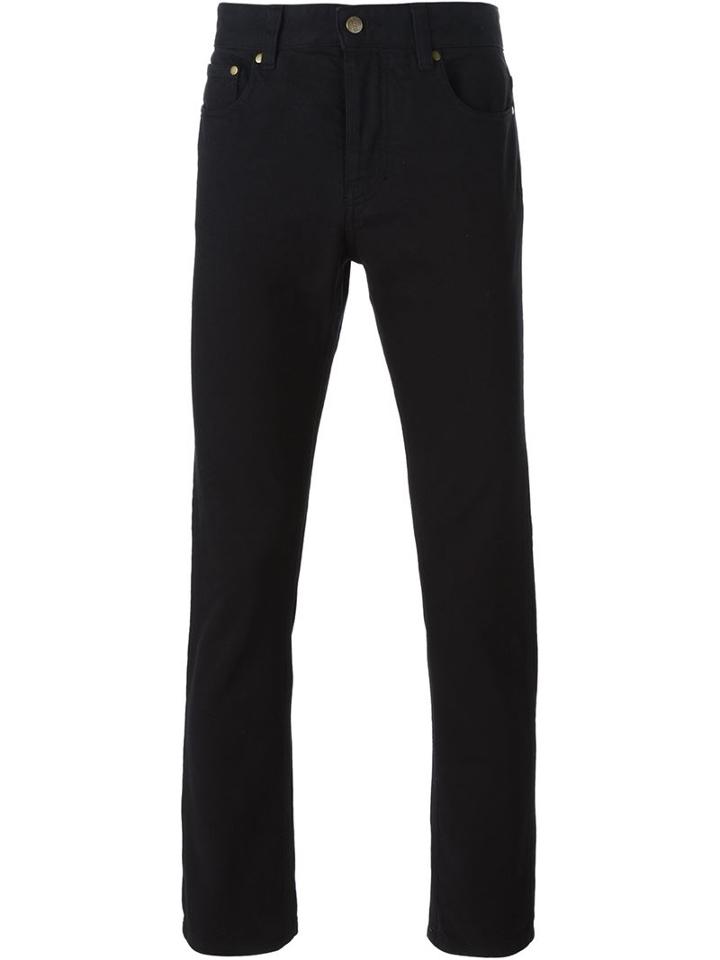 Ami Alexandre Mattiussi Slim Fit Five Pocket Jeans, Men's, Size: 31, Black, Cotton