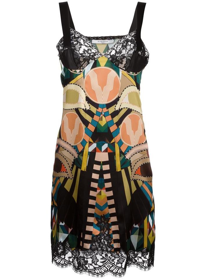 Givenchy Crazy Cleopatra Print Slip Dress, Women's, Size: 38, Silk/cotton/polyamide