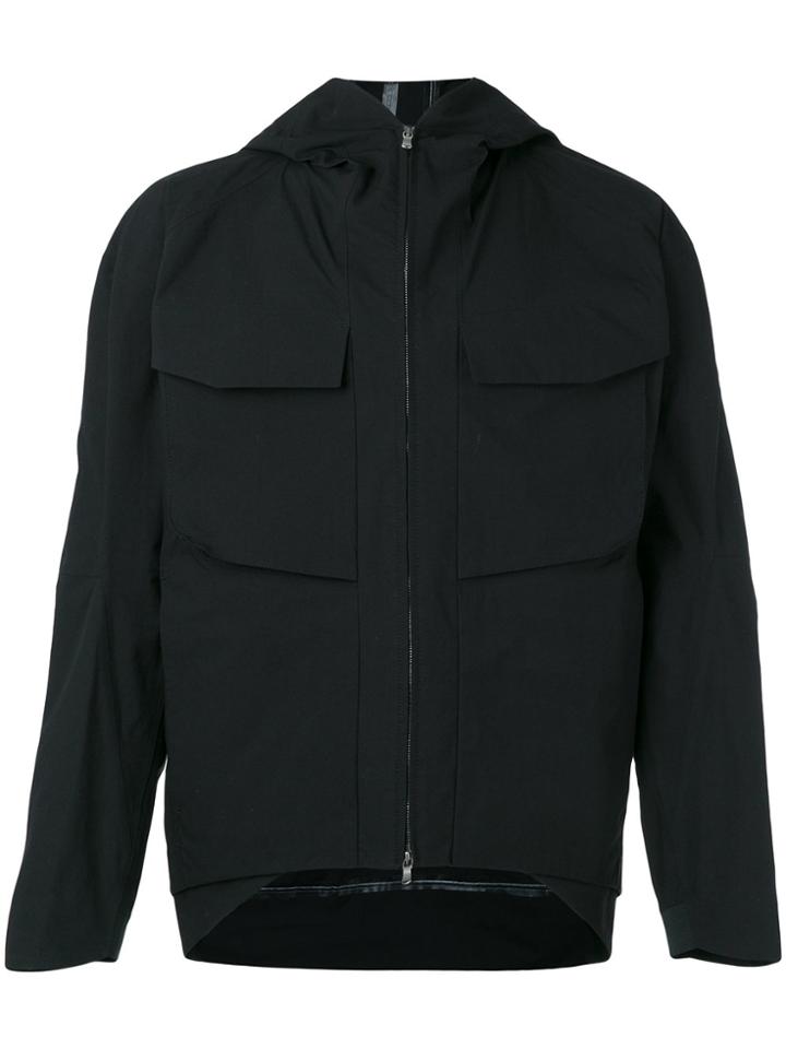 The Viridi-anne Hooded Sports Jacket - Black