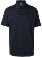 Karl Lagerfeld Logo Polo Shirt - Blue