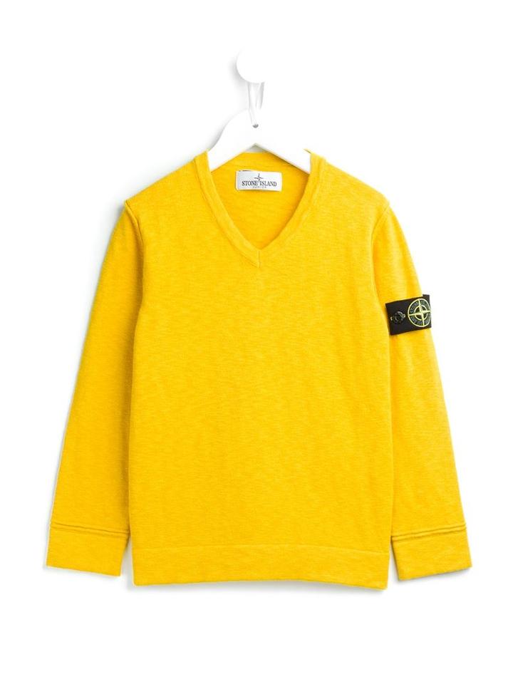 Stone Island Kids V-neck Sweatshirt