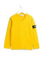 Stone Island Kids V-neck Sweatshirt