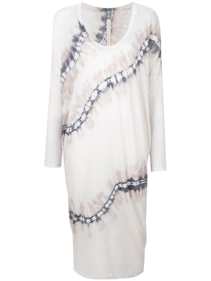 Raquel Allegra Printed T-shirt Dress - Grey