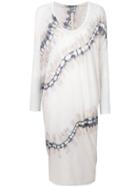 Raquel Allegra Printed T-shirt Dress - Grey