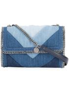 Stella Mccartney Denim Falabella Crossbody Bag, Women's, Blue, Cotton
