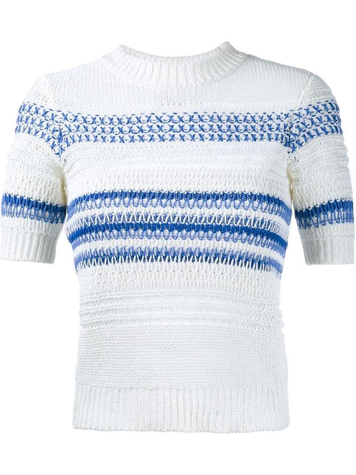 Current/elliott The Mixed Stitch Stripe Top