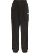 Charm's Logo Stripe Track Pants - Black