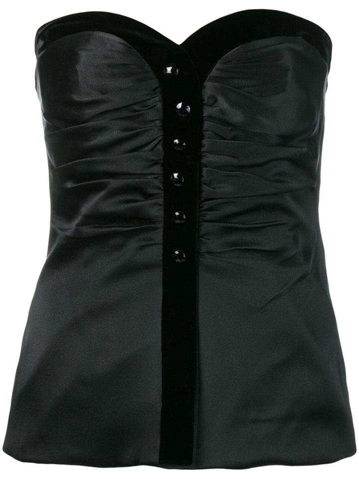 Jean Louis Scherrer Vintage Bustier Top - Black