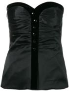 Jean Louis Scherrer Vintage Bustier Top - Black