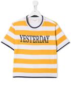 Alberta Ferretti Kids Yesterday Striped T-shirt - Yellow