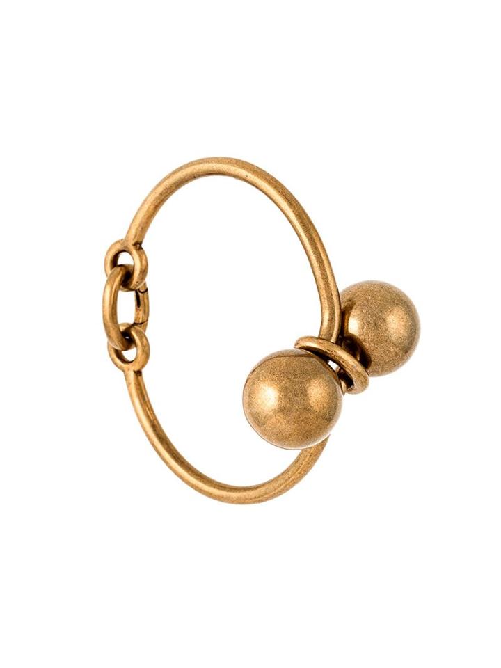 Tomas Maier Double Sphere Bracelet, Women's, Metallic