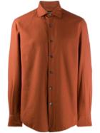 Ermenegildo Zegna Spread Collar Shirt - Orange