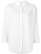 Weekend By Max Mara Bow-embroidered Flared Shirt - White