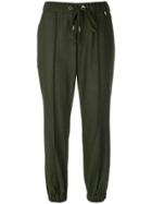 Twin-set Cropped Tailored Trousers - Green
