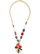 Carolina Herrera Stones Pendant Necklace - Gold