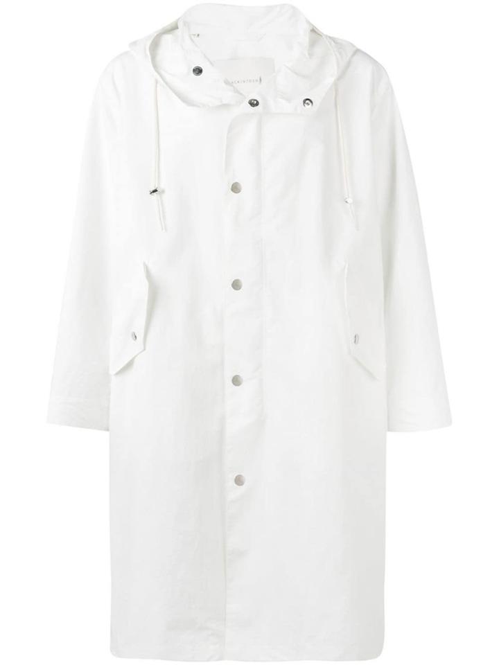 Mackintosh Oversized Military Parka - White